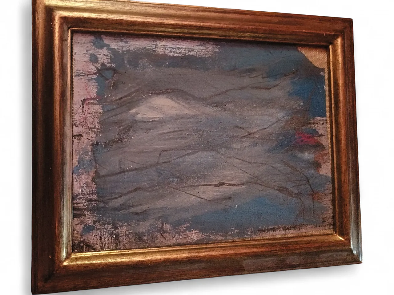 Quadro Pittura astratta pennellate dinamiche, anni '70 4