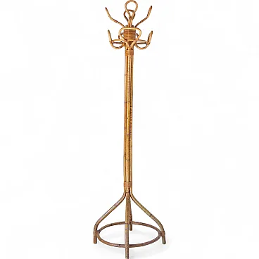 Sculptural bamboo coat hanger, Franco Albini, Italy, 1950s