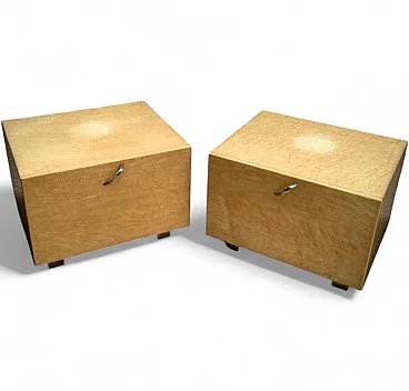 Coppia di comodini di Giovanni Offredi per Saporiti, anni '80