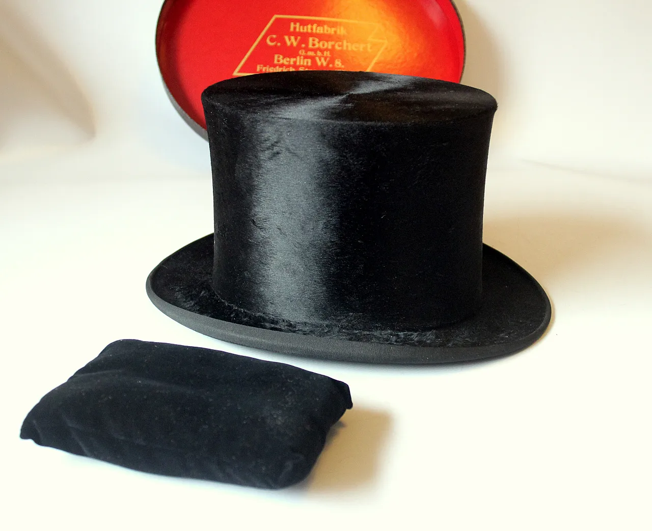 Cappello a cilindro nero  di Borchert, Germania, anni '10 1