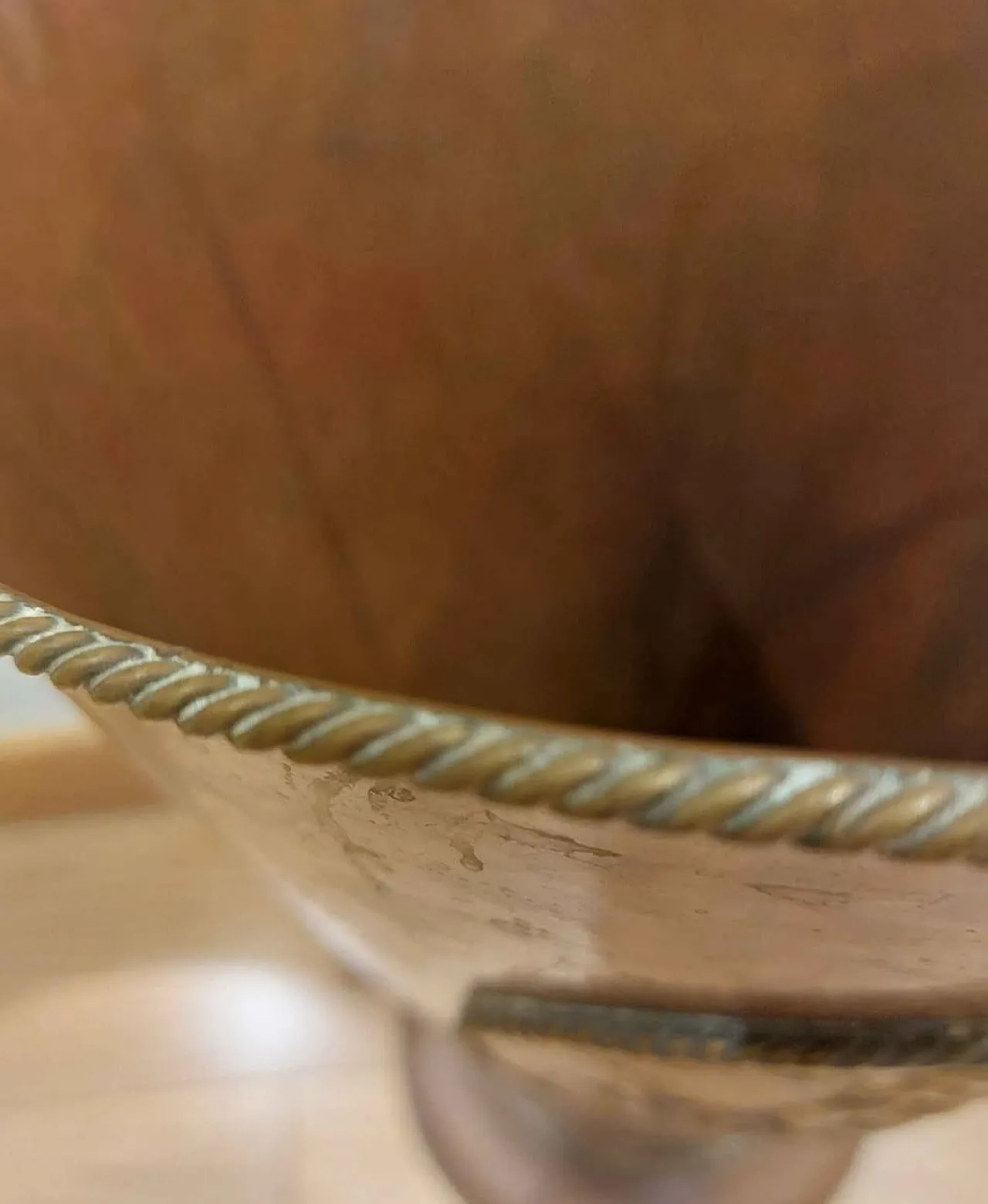 Copper and Brass Umbrella Stand, 1930s 1