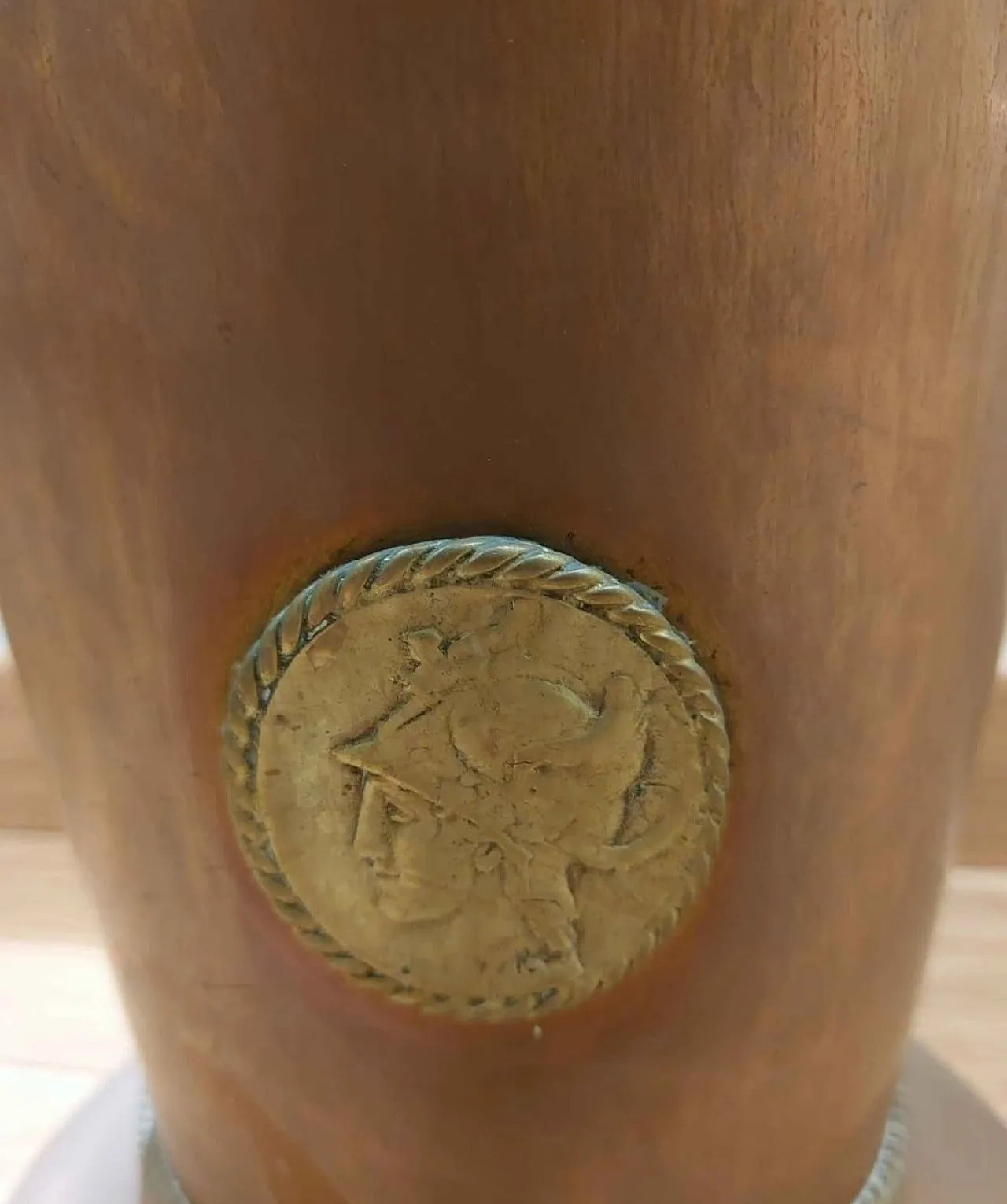 Copper and Brass Umbrella Stand, 1930s 4