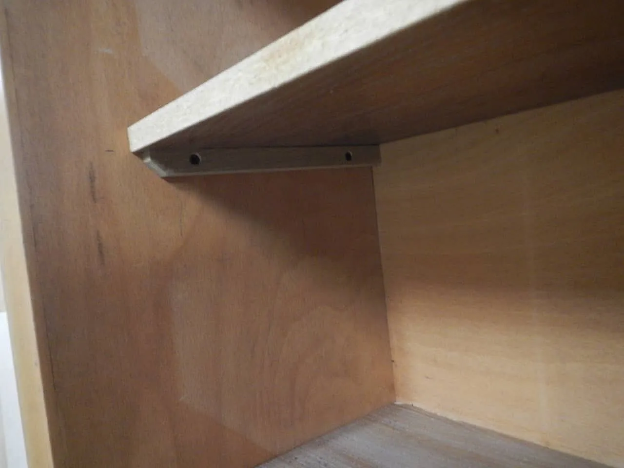 Fir blockboard bookcase 1970 11