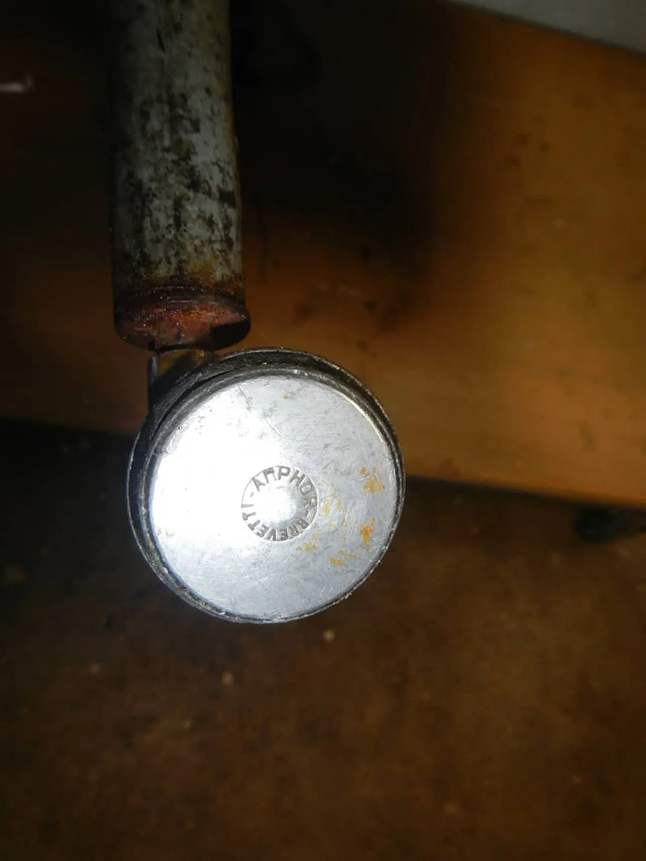 Carrello in ferro con vasche 1950 10