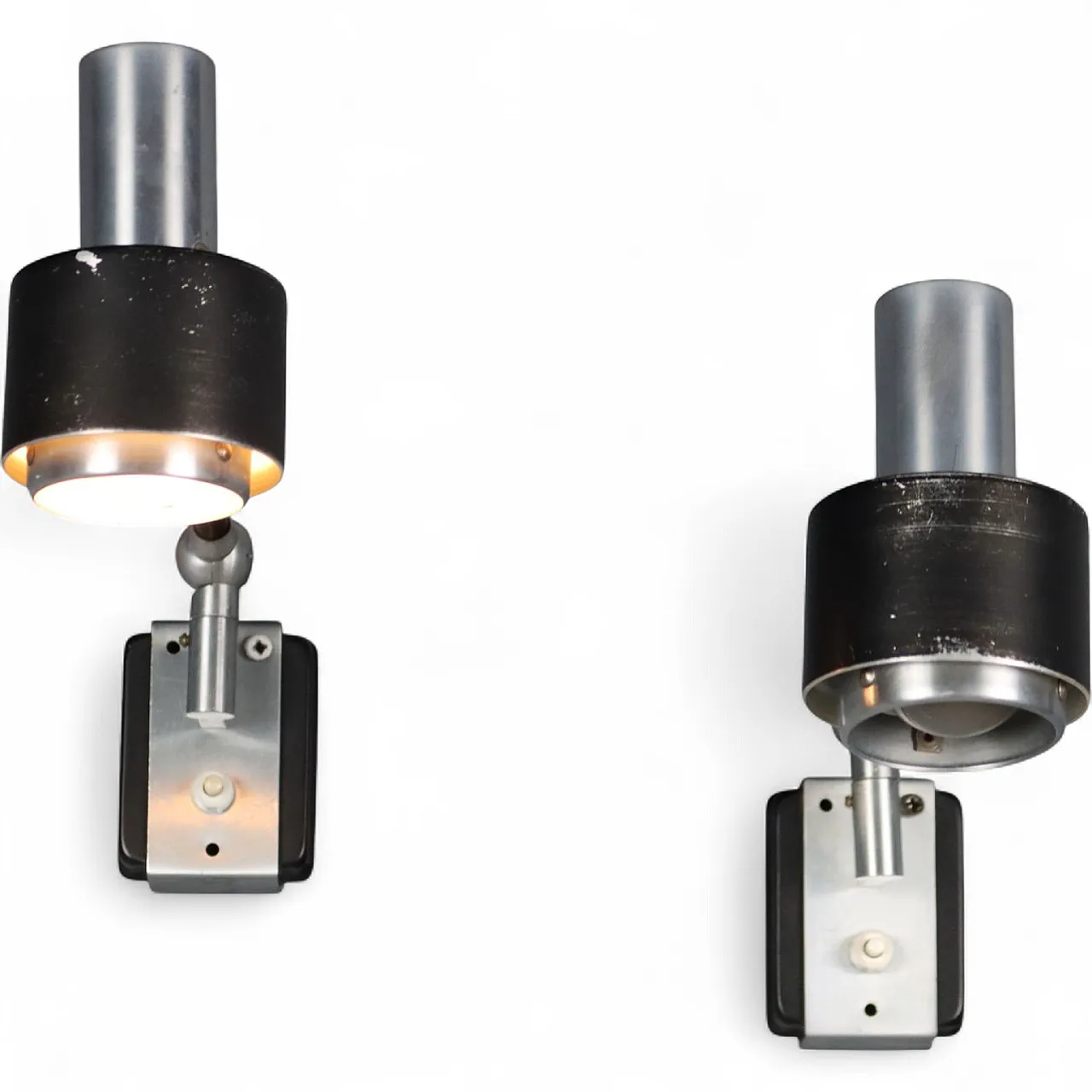 Coppia di lampade da parete, anni '60 6