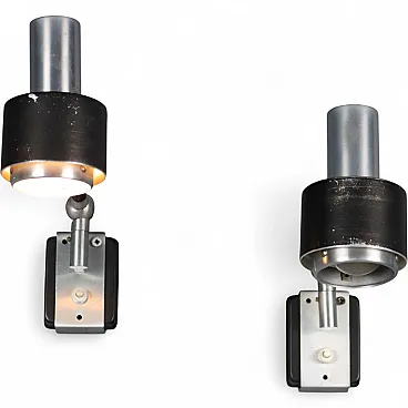 Coppia di lampade da parete, anni '60