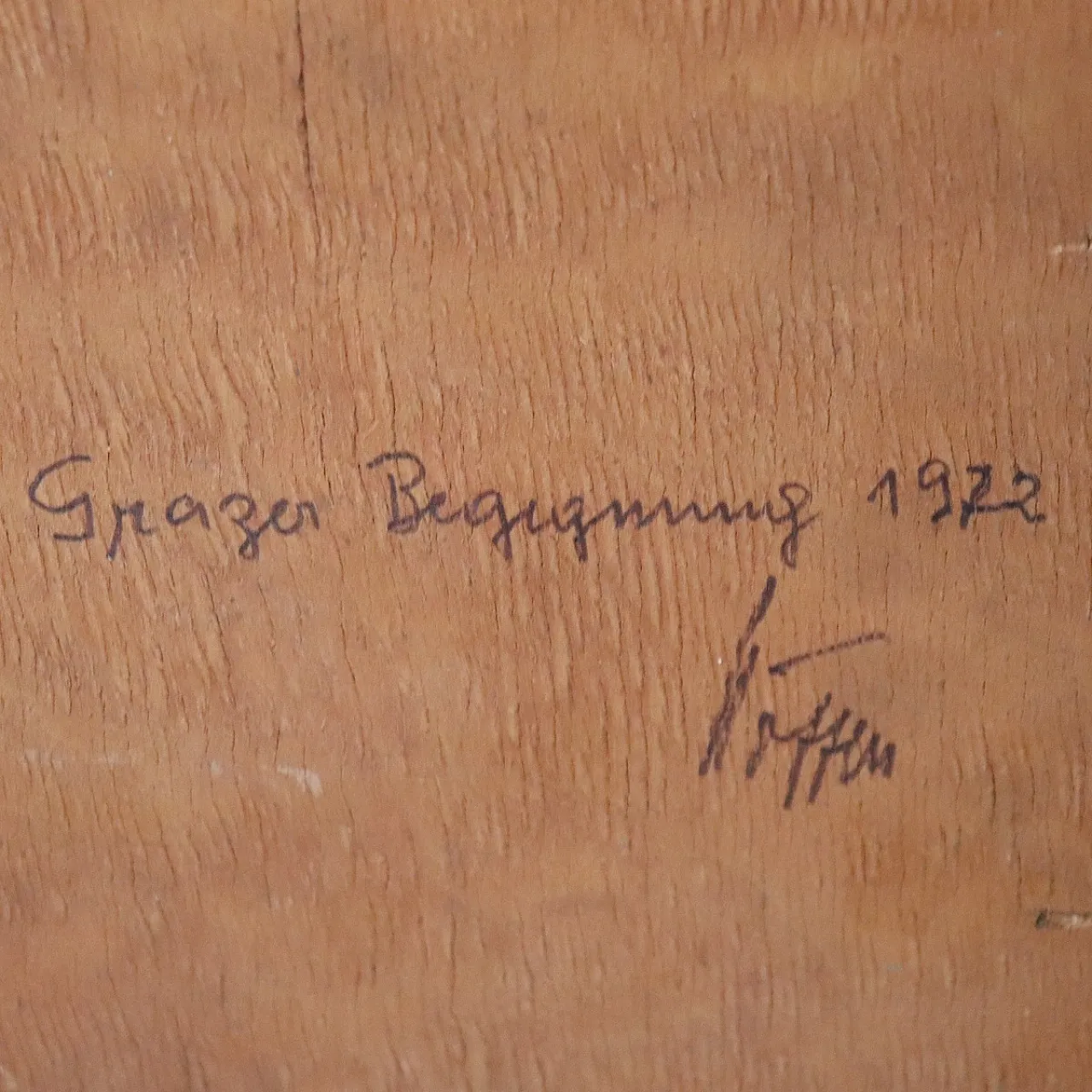 Oil painting on plywood, mountain landscape, 1972 14