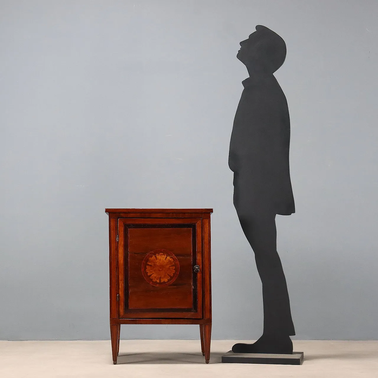 Comodino Neoclassico in noce, fine '700 3