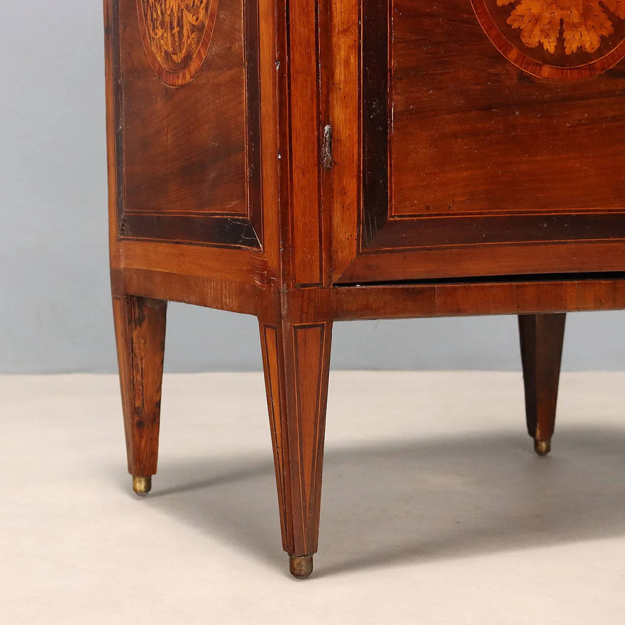 Comodino Neoclassico in noce, fine '700 8