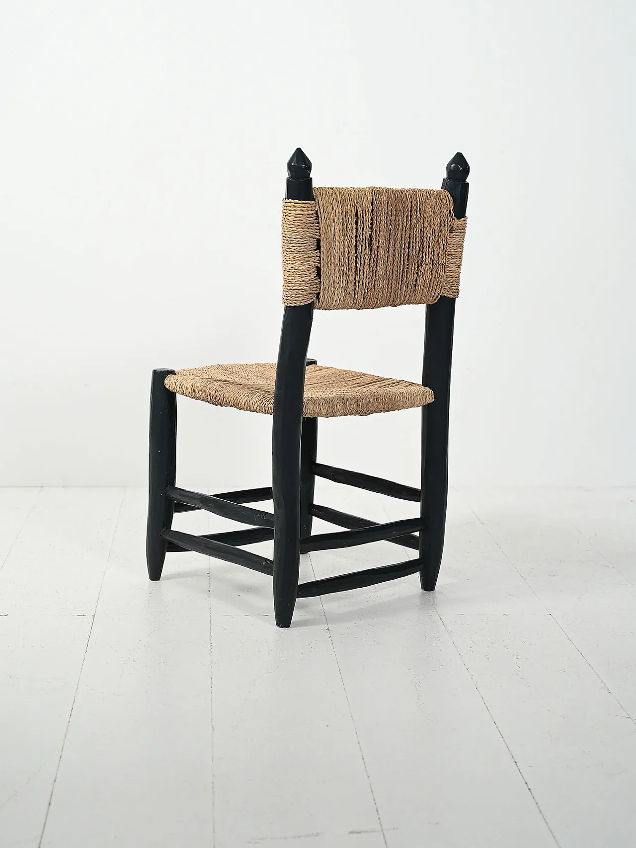 5 wooden Moroccan chairs, 70s 4