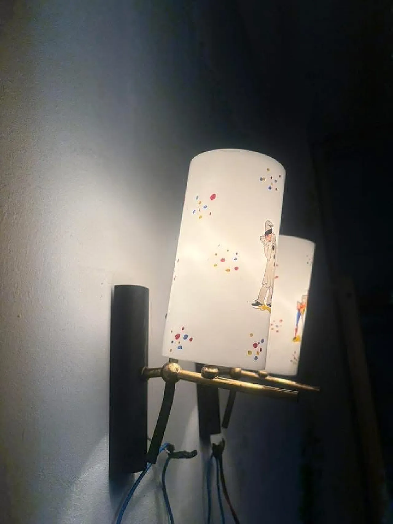 Applique con Pulcinella e Arlecchino, anni '50 4