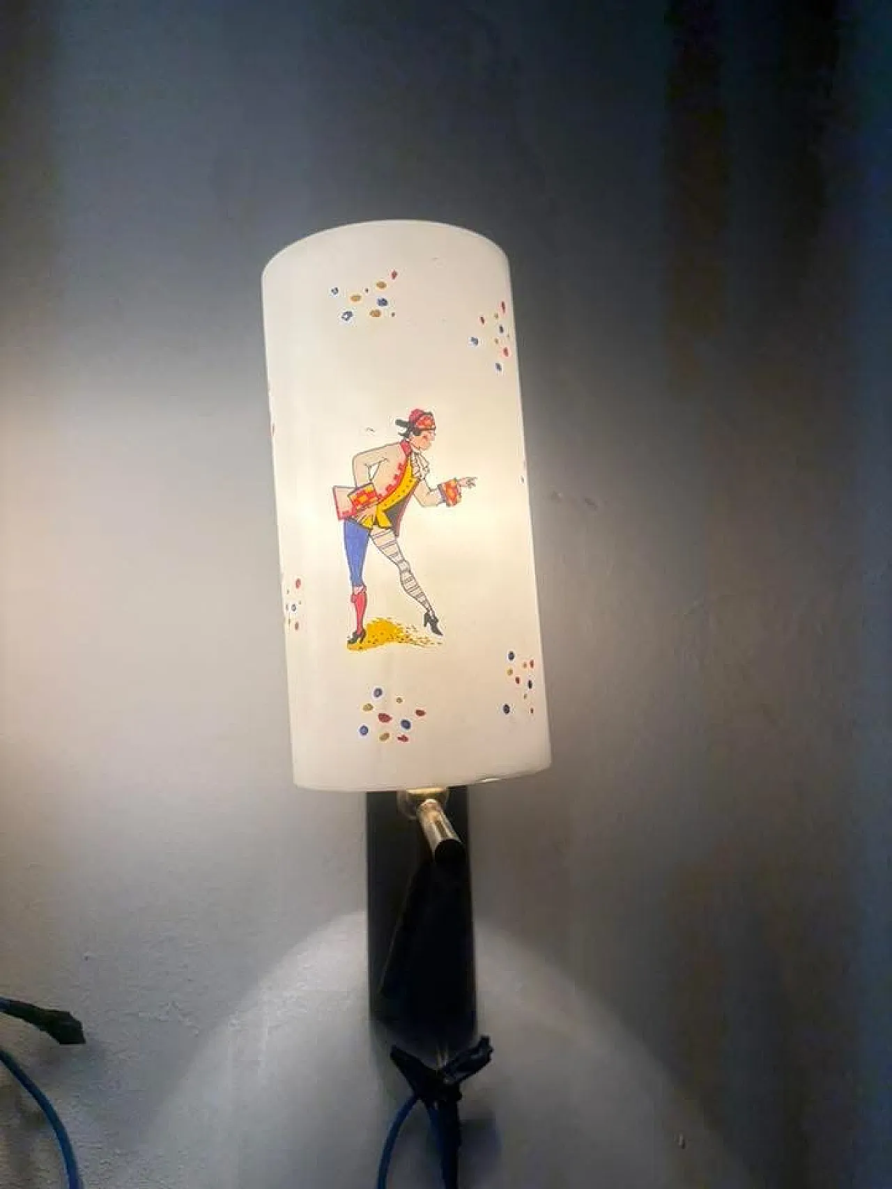 Applique con Pulcinella e Arlecchino, anni '50 6