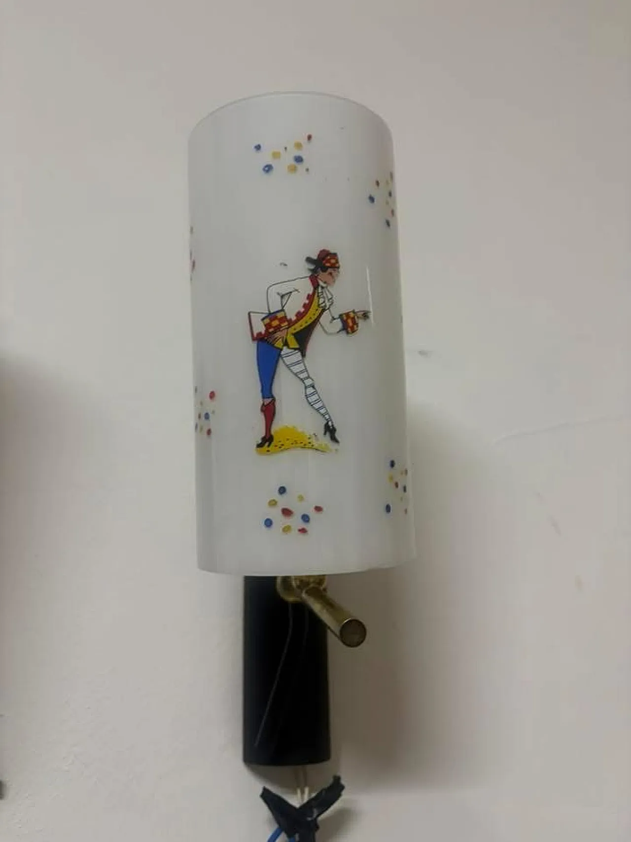 Applique con Pulcinella e Arlecchino, anni '50 11