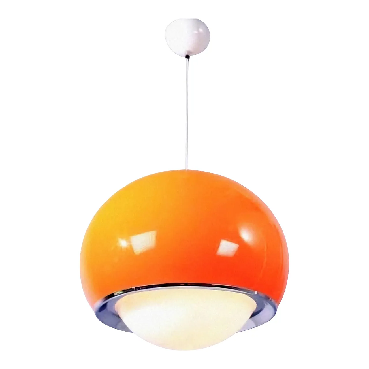 Orange “Bud” Pendant Lamp, Guzzini - Meblo, 1970s 2