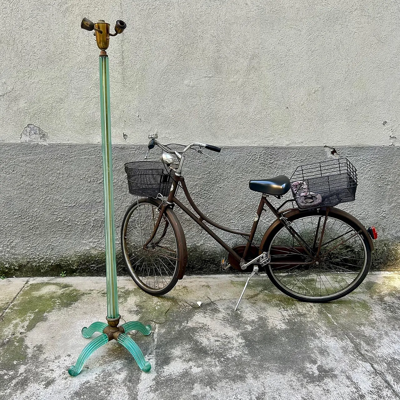 Murano glass lamp attributed to Barovier and Toso, early 20th century 3