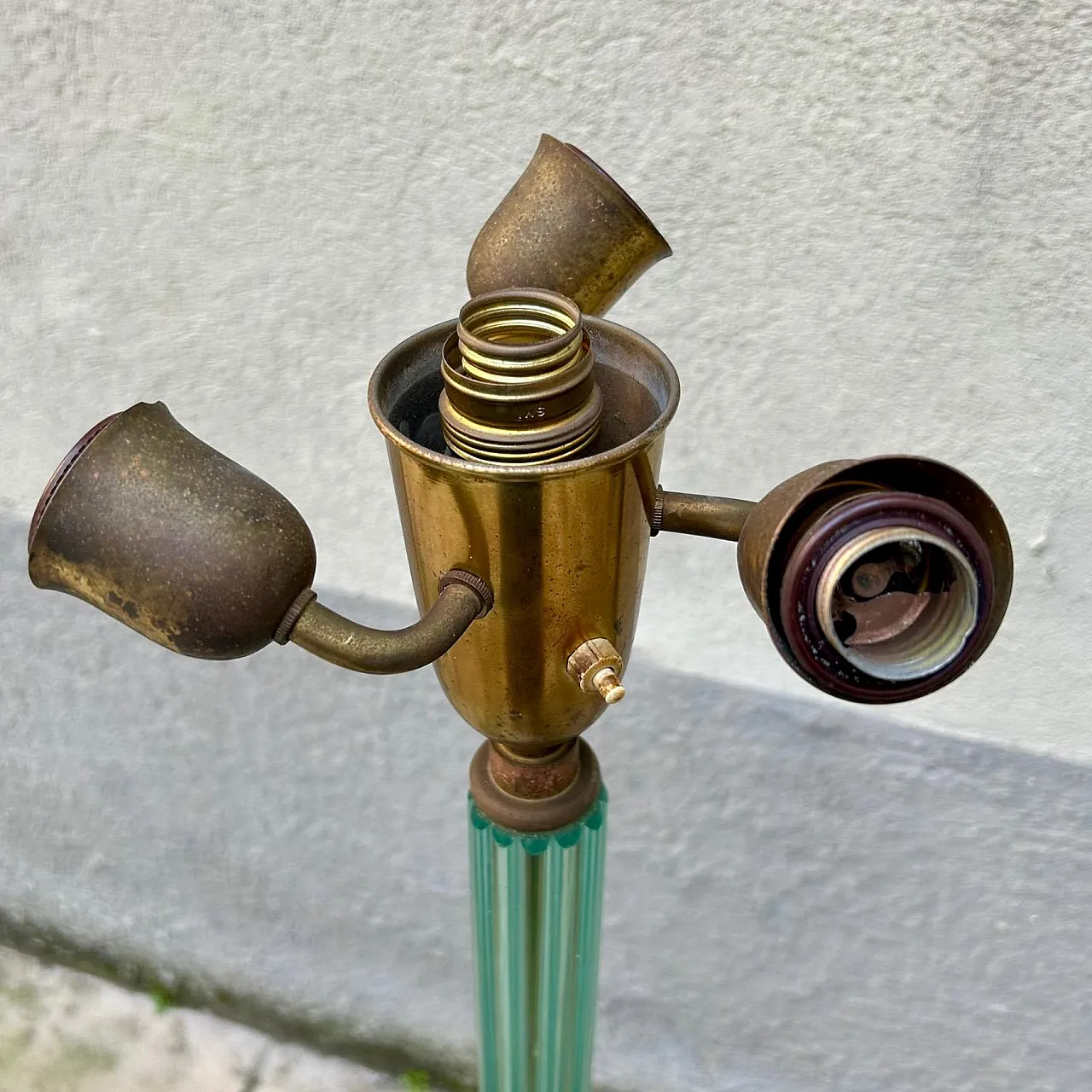 Murano glass lamp attributed to Barovier and Toso, early 20th century 13