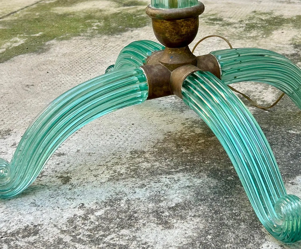 Murano glass lamp attributed to Barovier and Toso, early 20th century 14