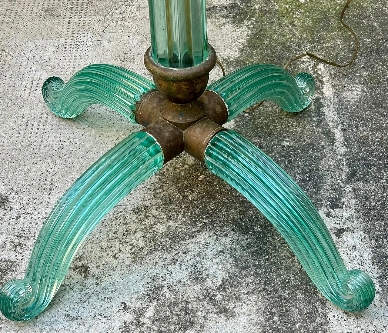 Murano glass lamp attributed to Barovier and Toso, early 20th century 15