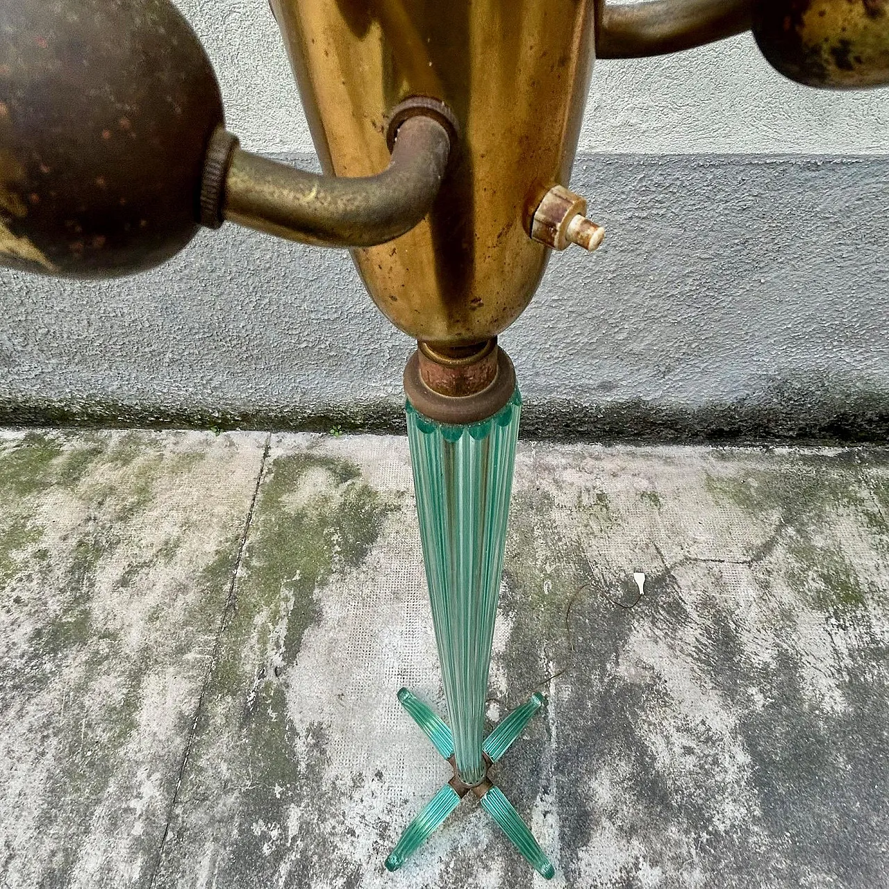 Murano glass lamp attributed to Barovier and Toso, early 20th century 19