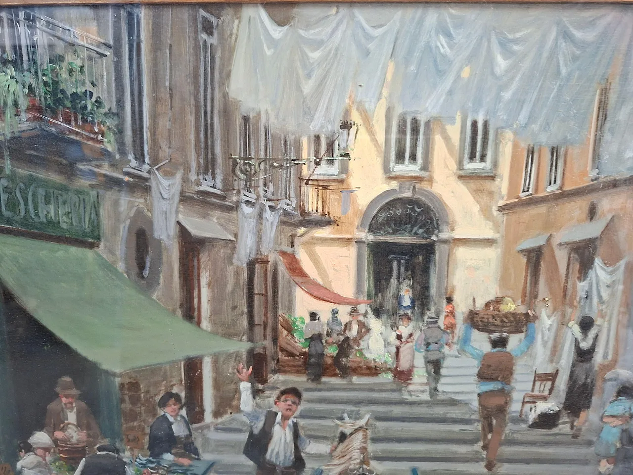 Scene from the Neapolitan Market by Francesco Tammaro, 20th century 8