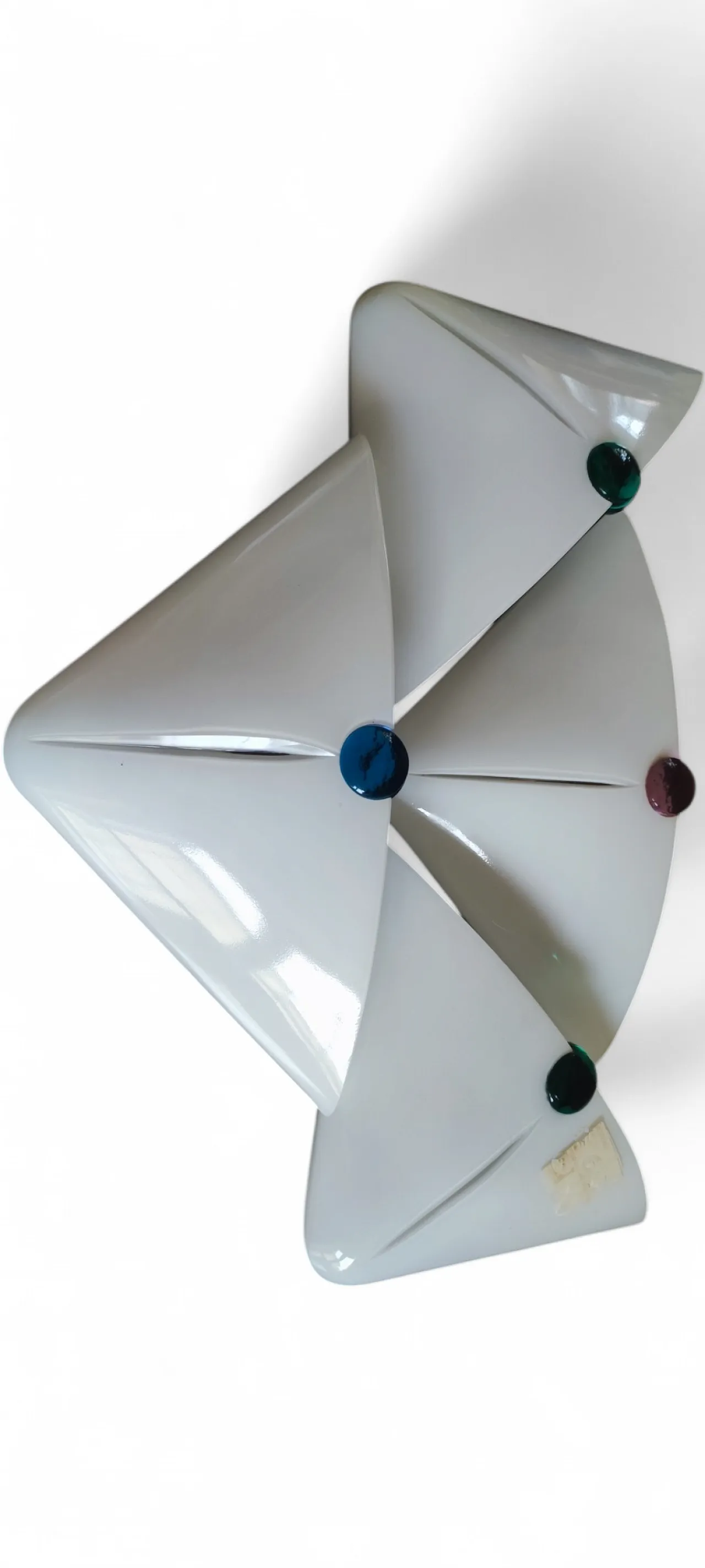 Lampada da parete De Majo in vetro di Murano, anni '70 5