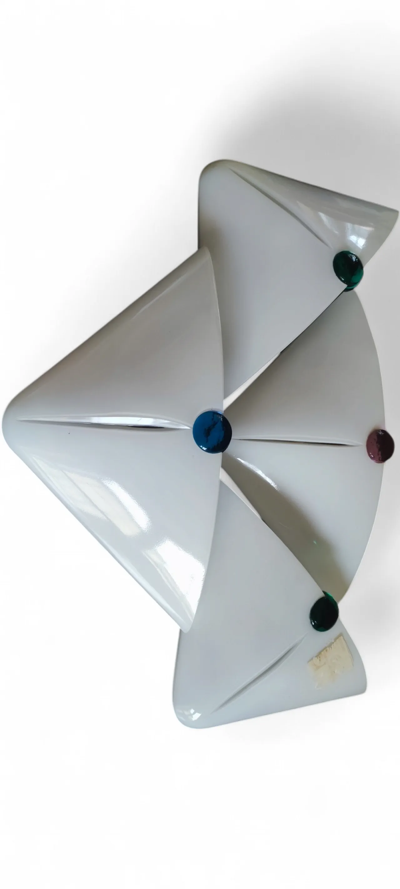 Lampada da parete De Majo in vetro di Murano, anni '70 6