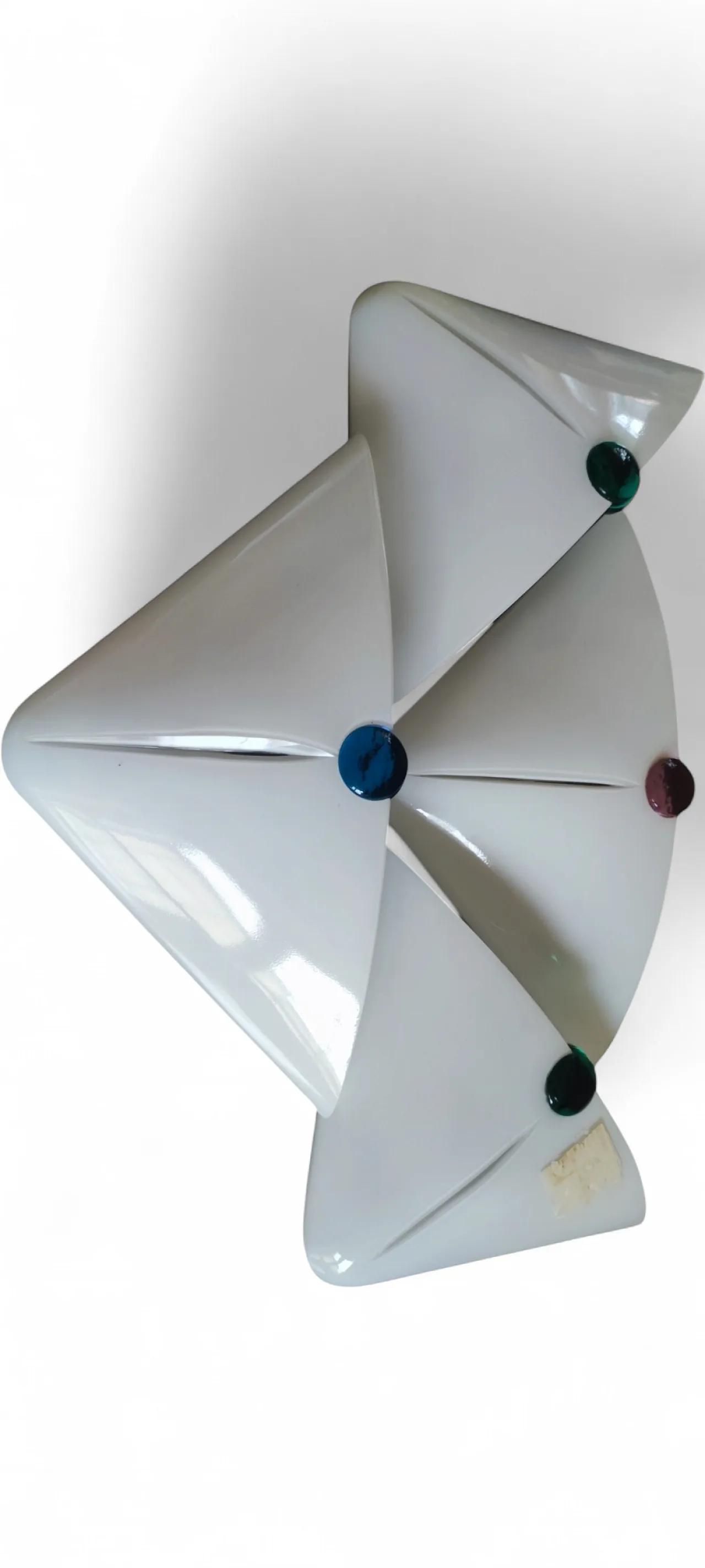 Lampada da parete De Majo in vetro di Murano, anni '70 7