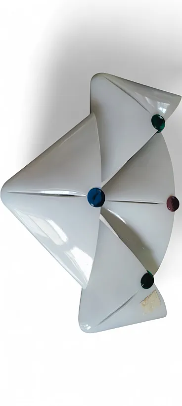 Lampada da parete De Majo in vetro di Murano, anni '70