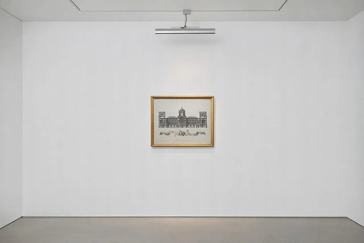 Royal Palace of Caserta, print on paper, 1950s 2