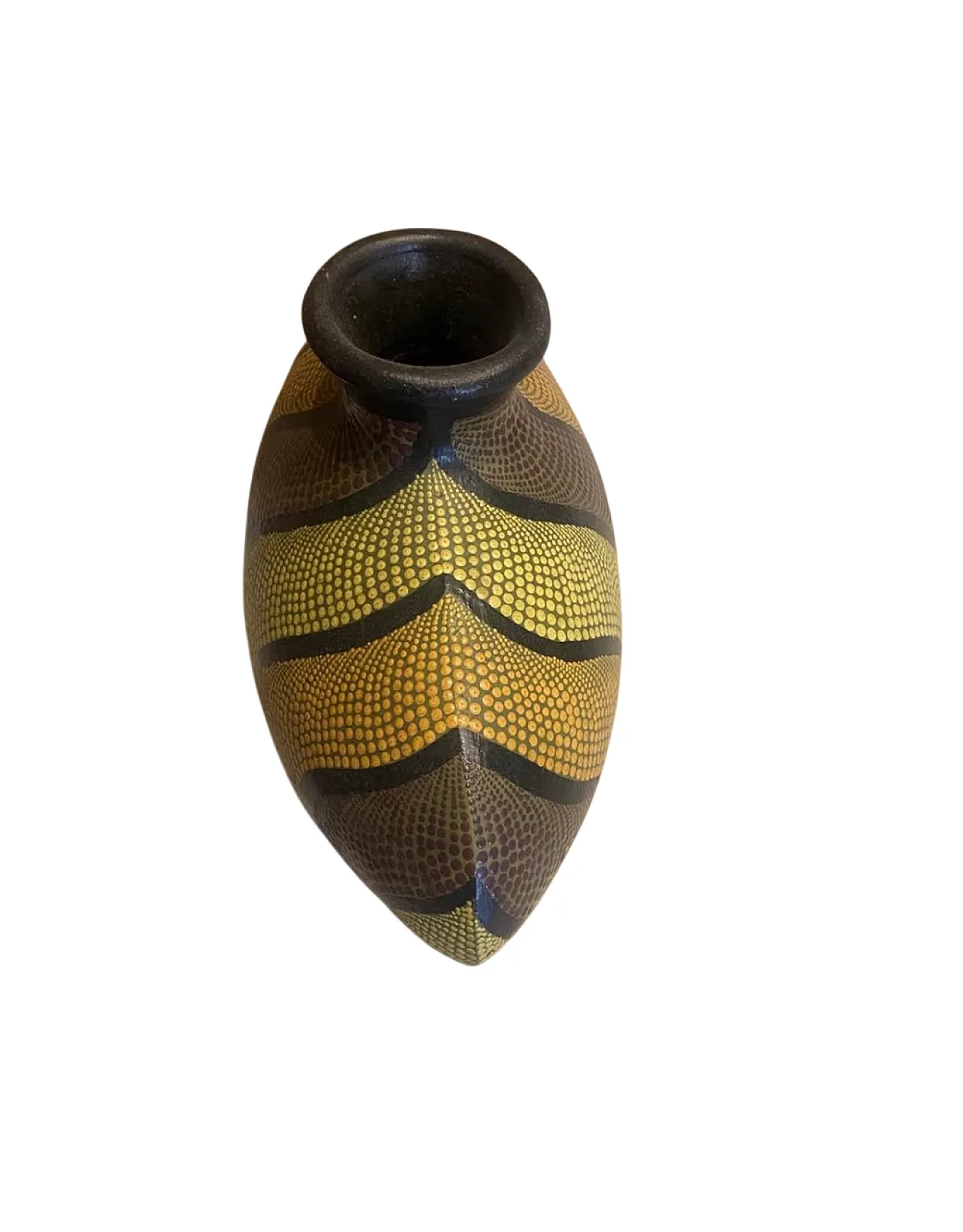 Decorative dotted vase from Bali, 2000s 3