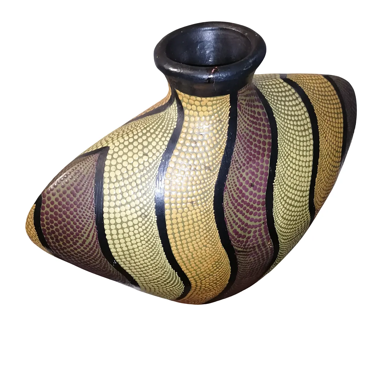 Decorative dotted vase from Bali, 2000s 5