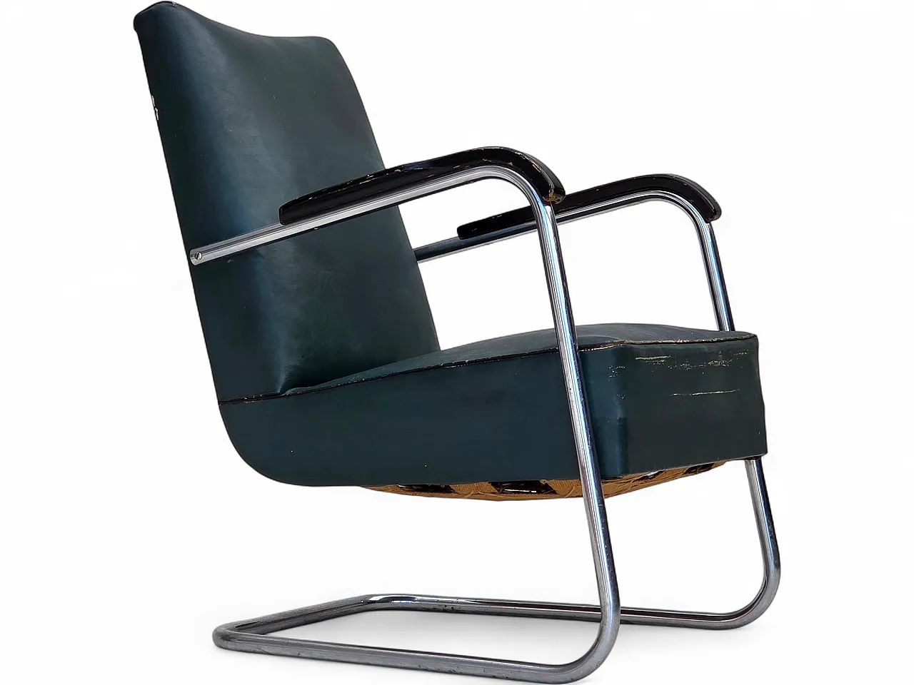 Poltrona scandinava in stile Bauhaus, anni '50 20