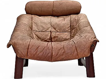 Anni '70, design norvegese di Jan Erik Lindgren, poltrona modello Amazon.