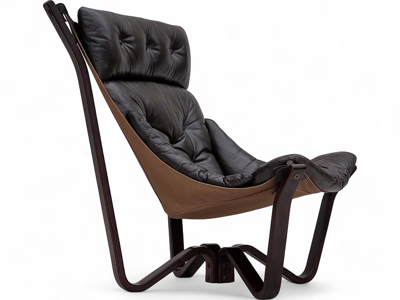 Poltrona lounge, modello Viking norvegese di Jim Myrstad, anni '70 23