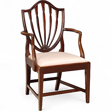 Regency style armchair in mahogany, 19th century