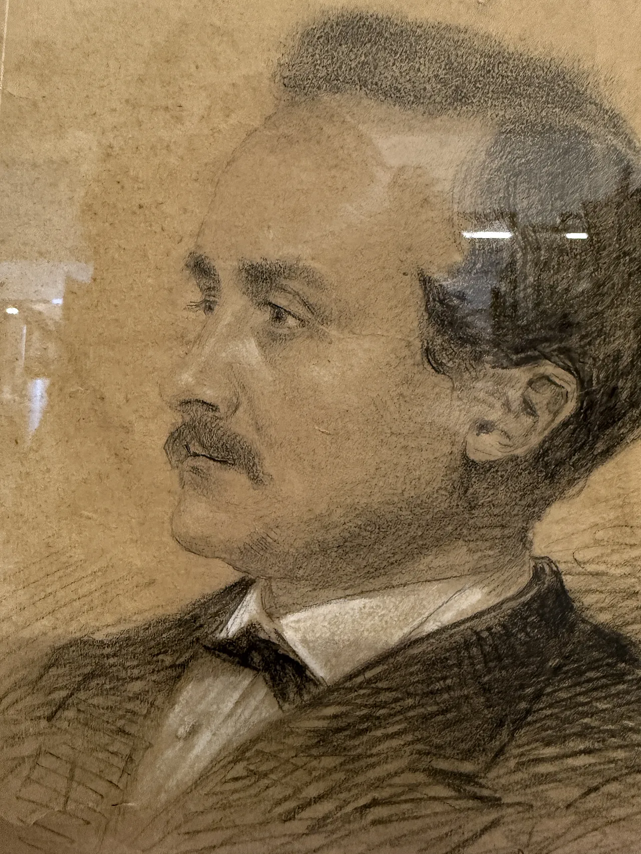 Disegno a carboncino di soggetto Maschi Reims, Francia 1871 4