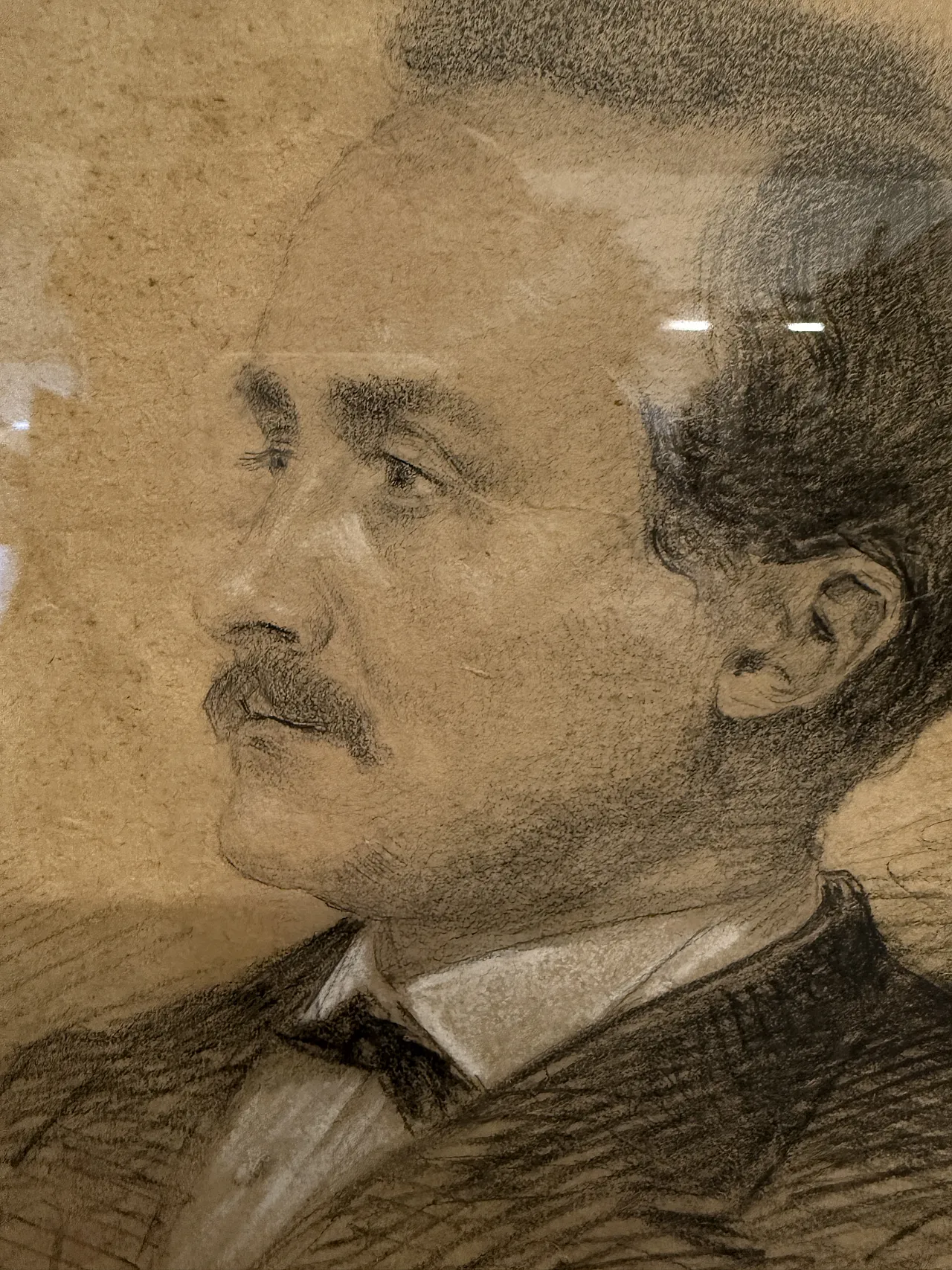 Disegno a carboncino di soggetto Maschi Reims, Francia 1871 8