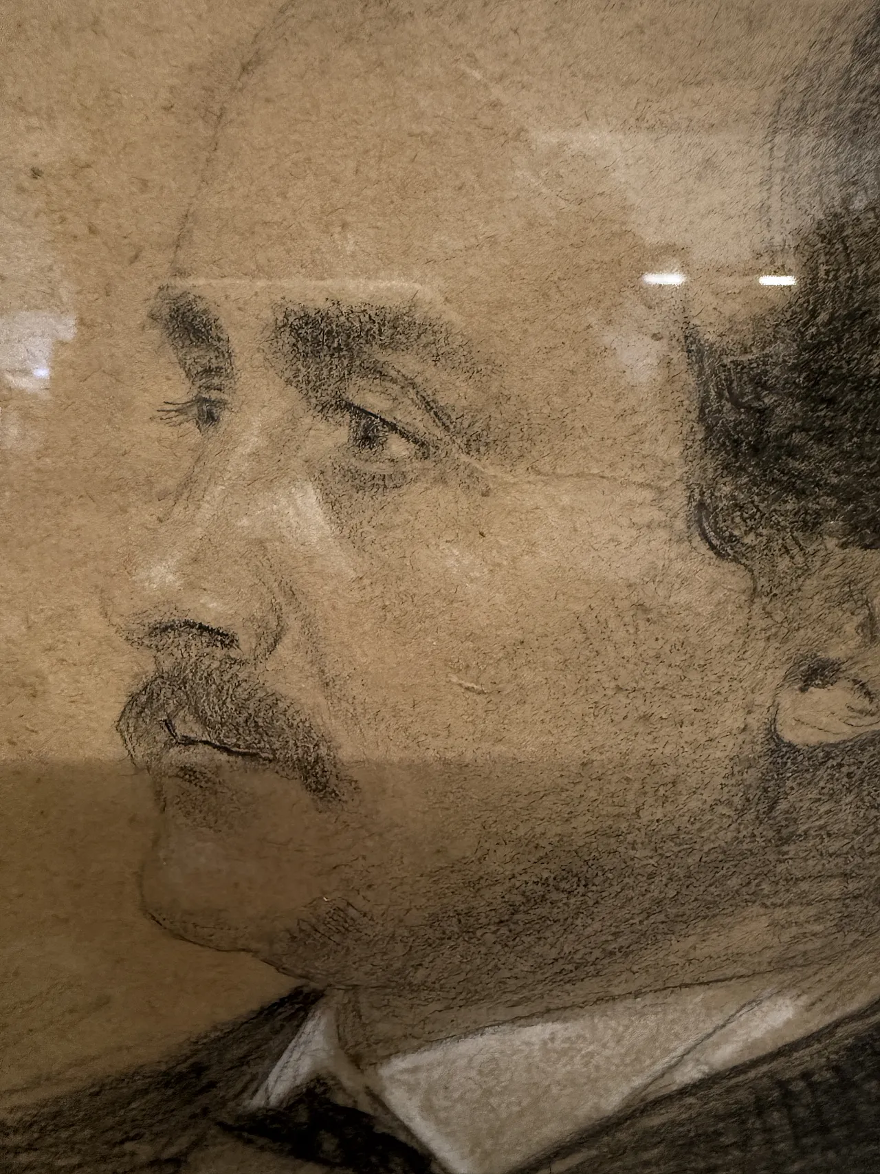 Disegno a carboncino di soggetto Maschi Reims, Francia 1871 9