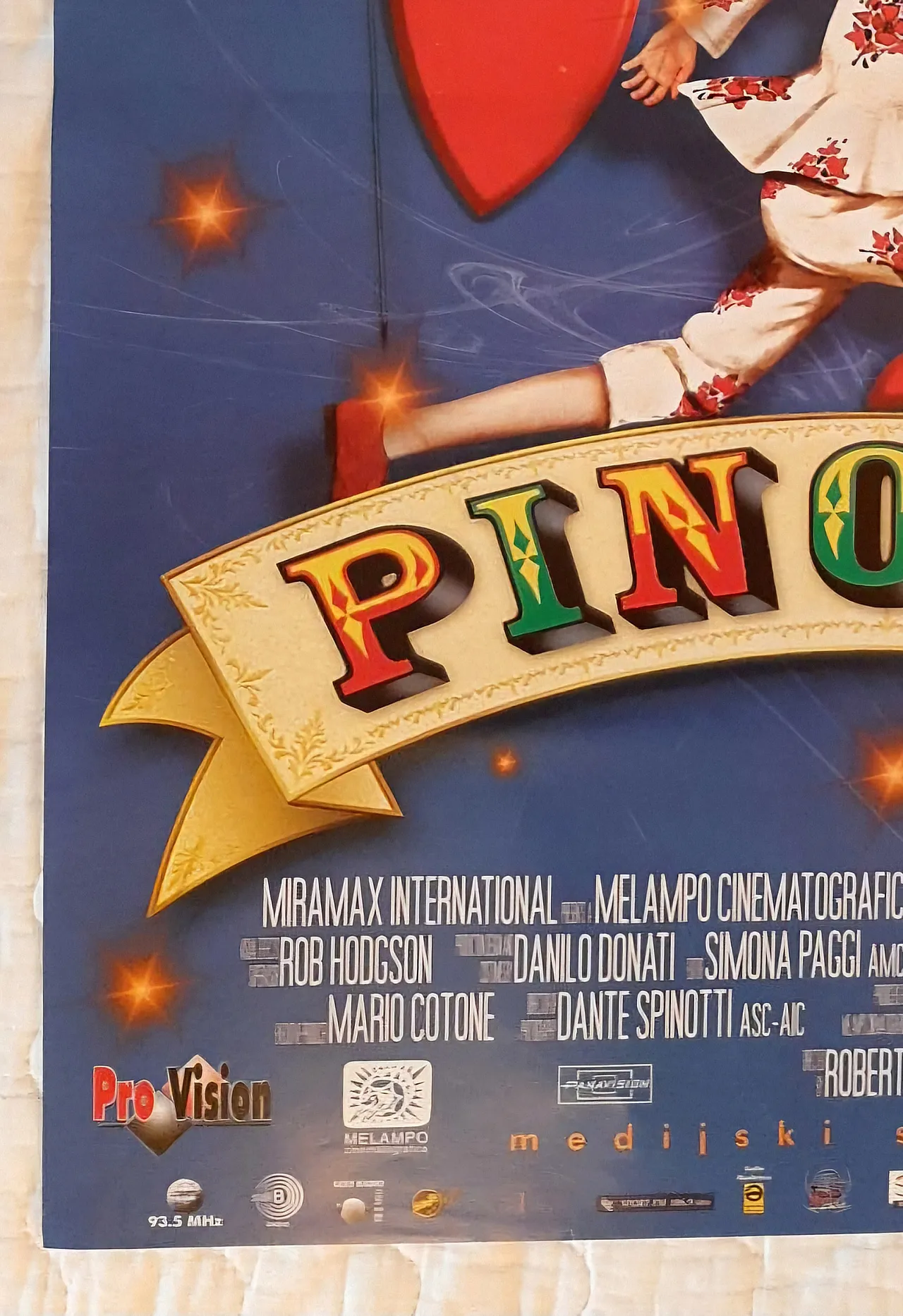 Original poster of the film Pinocchio by Roberto Benigni 2