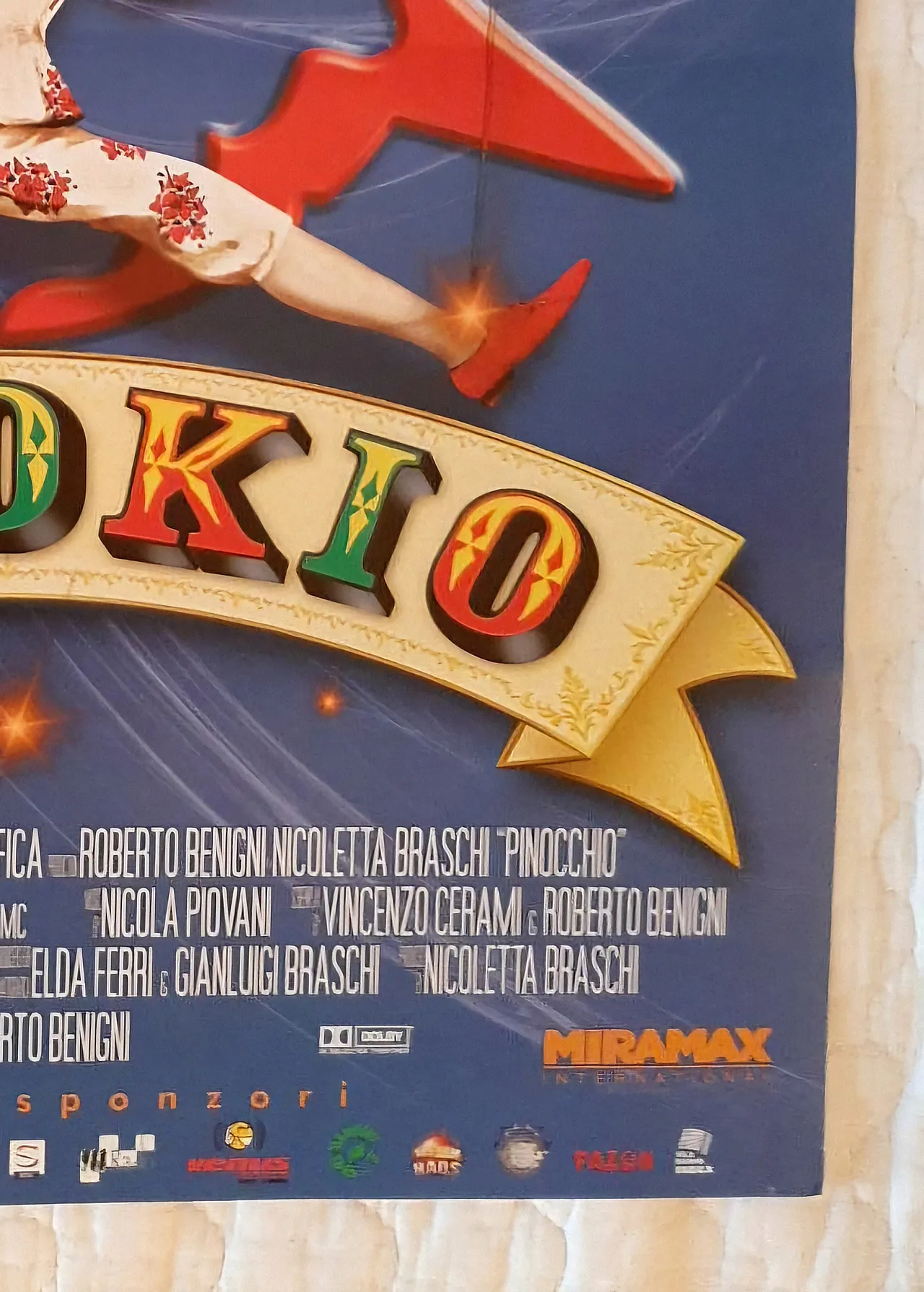 Original poster of the film Pinocchio by Roberto Benigni 3