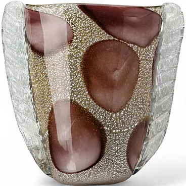 Murano glass vase in the manner of Ercole Barovier, 20th century