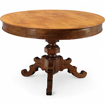 Walnut table, 19th century