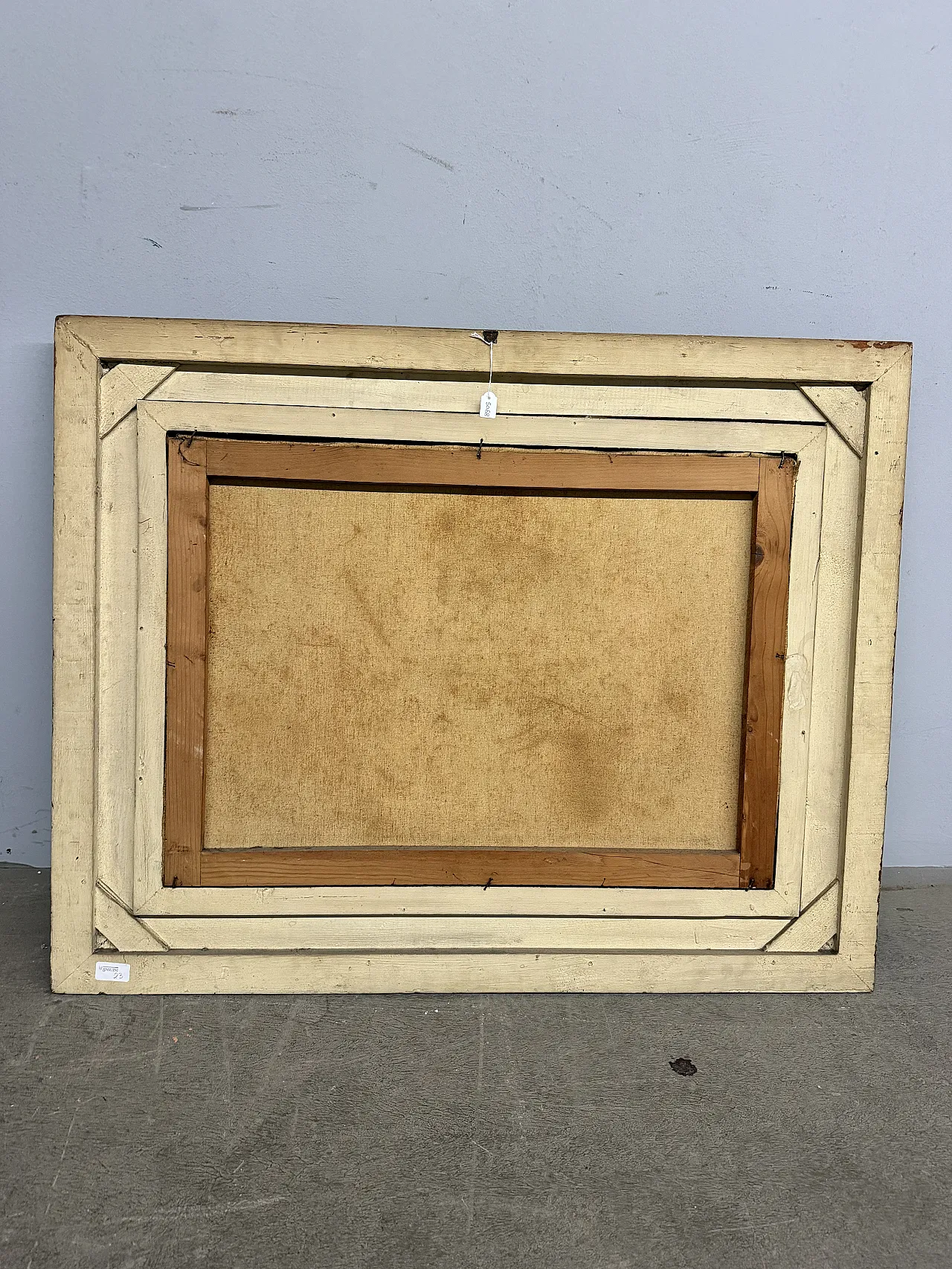 Oil painting on canvas Cardinal and Lady playing chess, Mironi, 1950 10