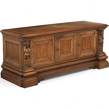 Neo-Renaissance furniture in walnut, 20th century