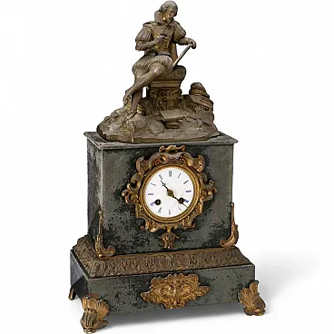 Countertop clock in Antimony, 20th century