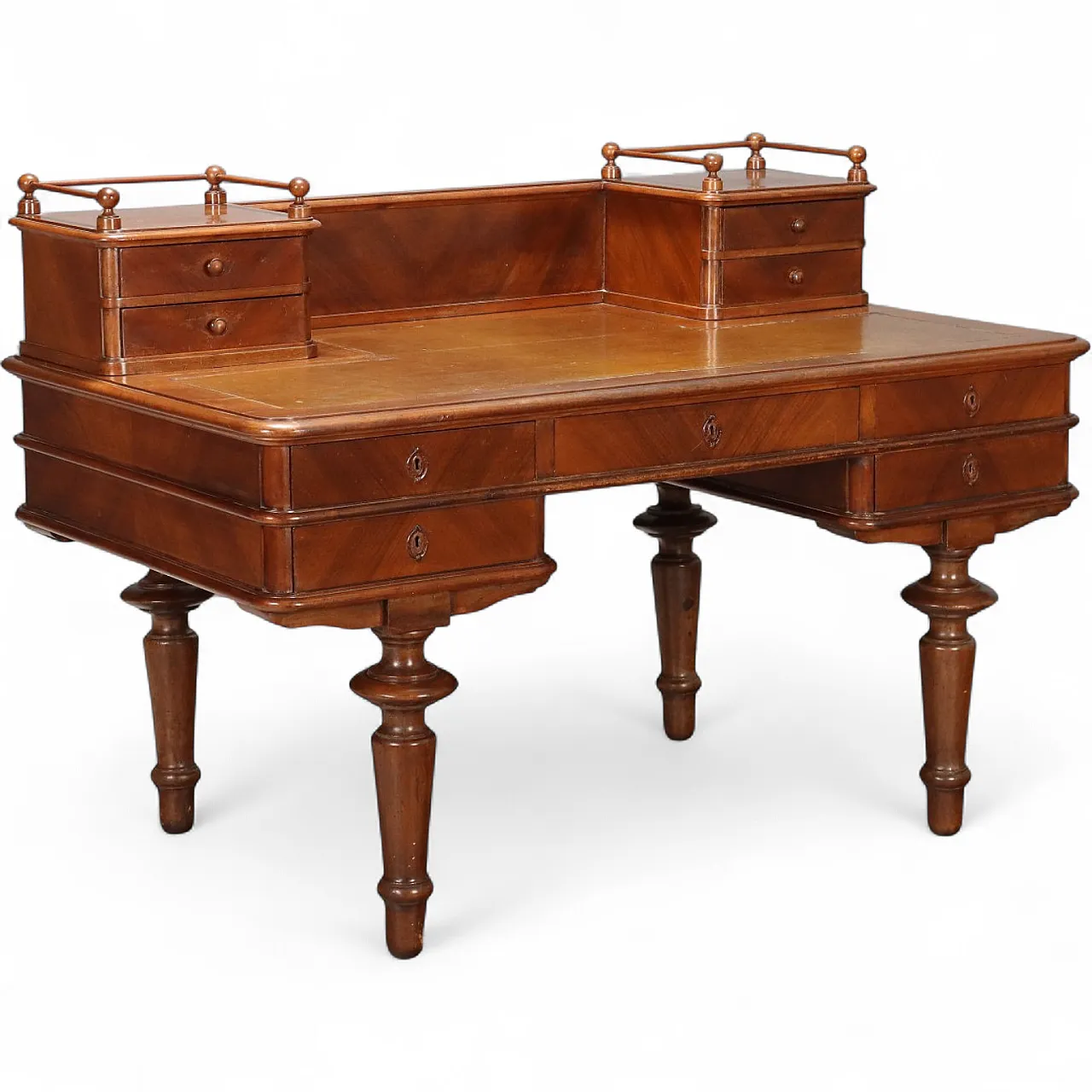 Desk in walnut, late 19th century 10