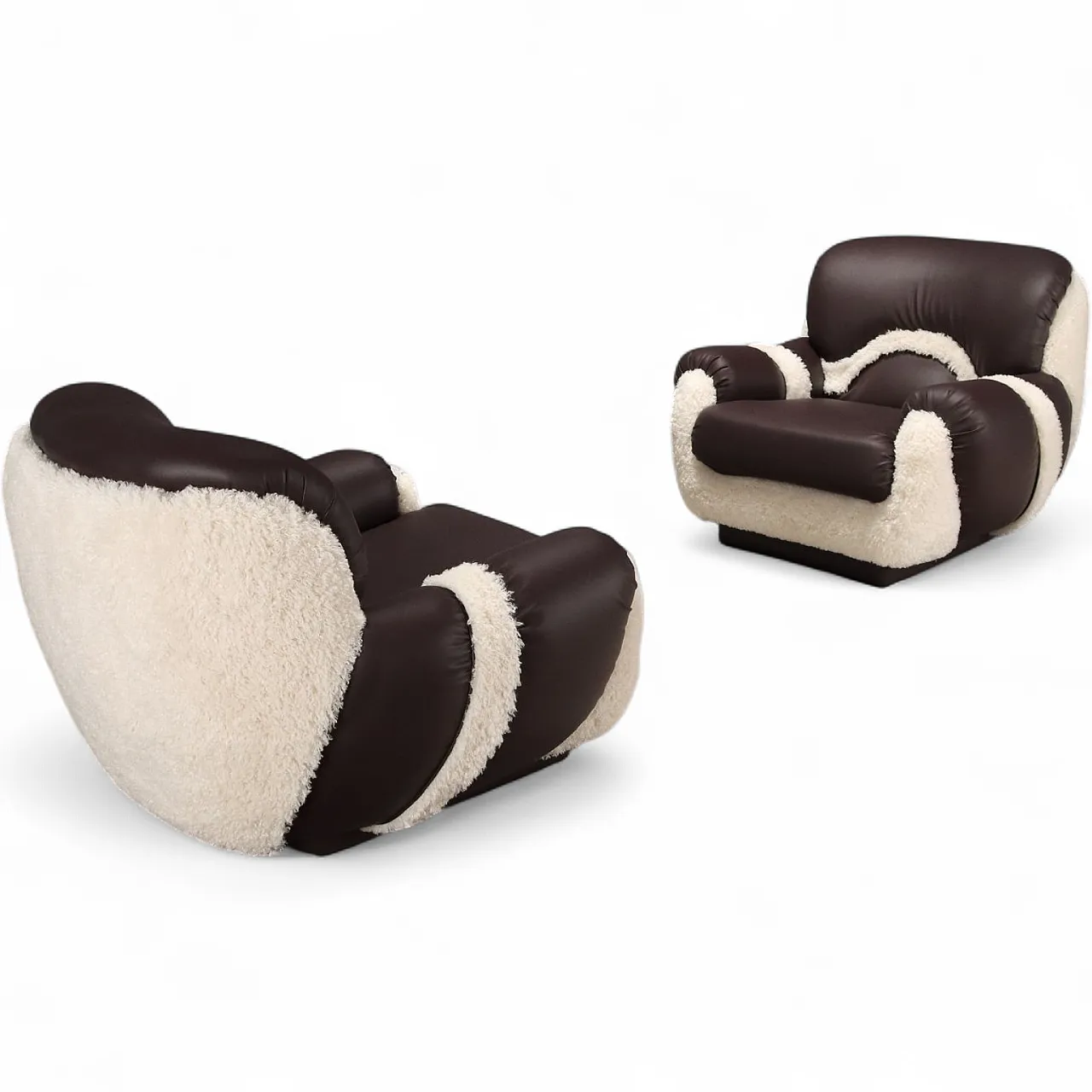 Pair of armchairs, 1970s 10