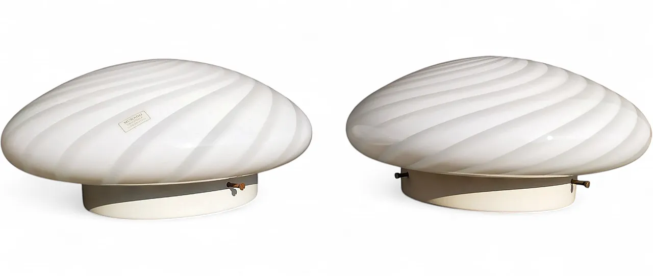 Coppia di lampade da parete di Venini, anni '60 8