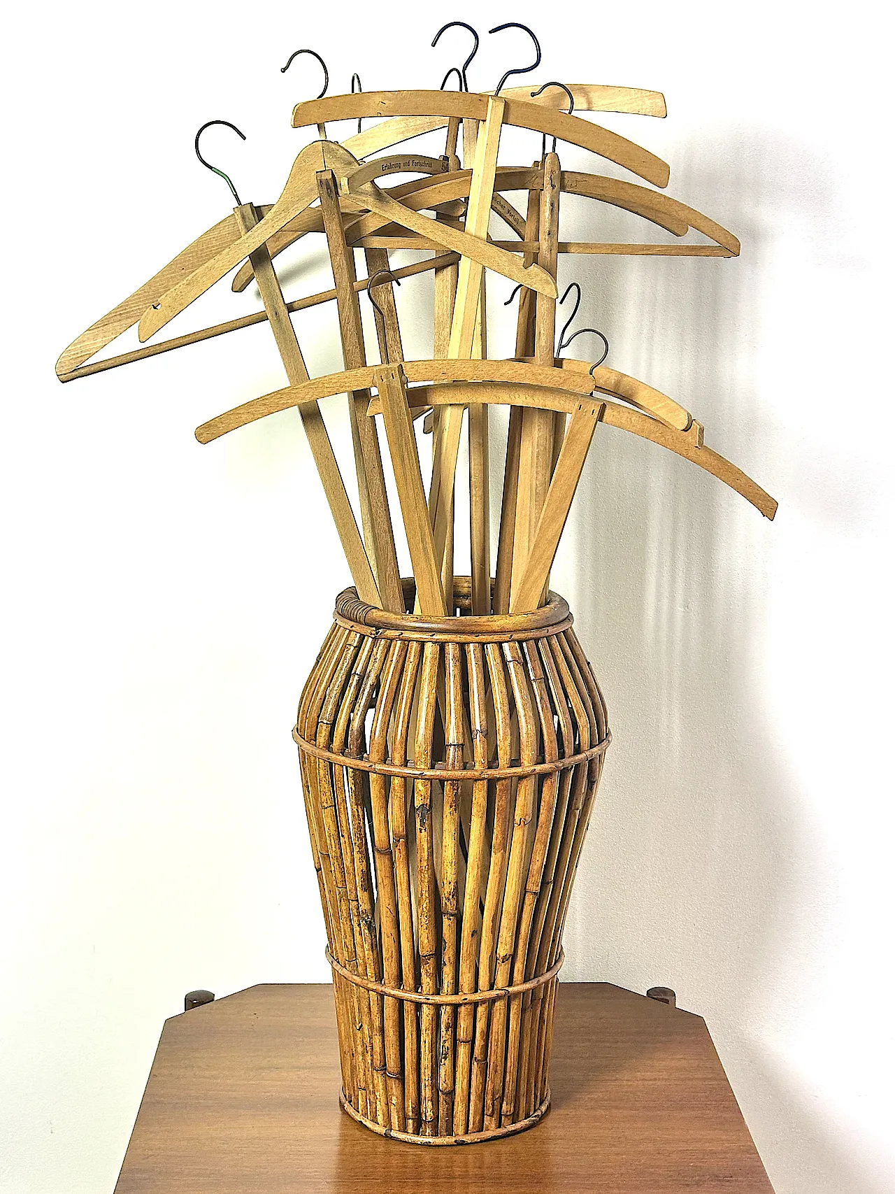 Bamboo Umbrella Stand, 1960s 1
