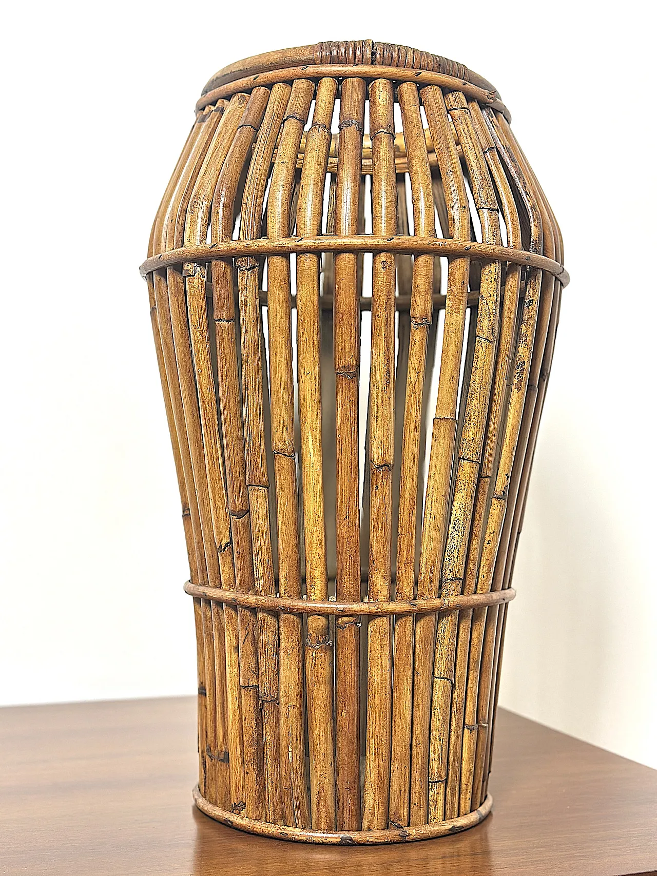 Bamboo Umbrella Stand, 1960s 4